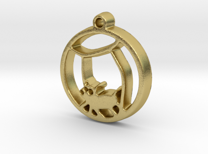 Hamster Ball Pendant 3d printed