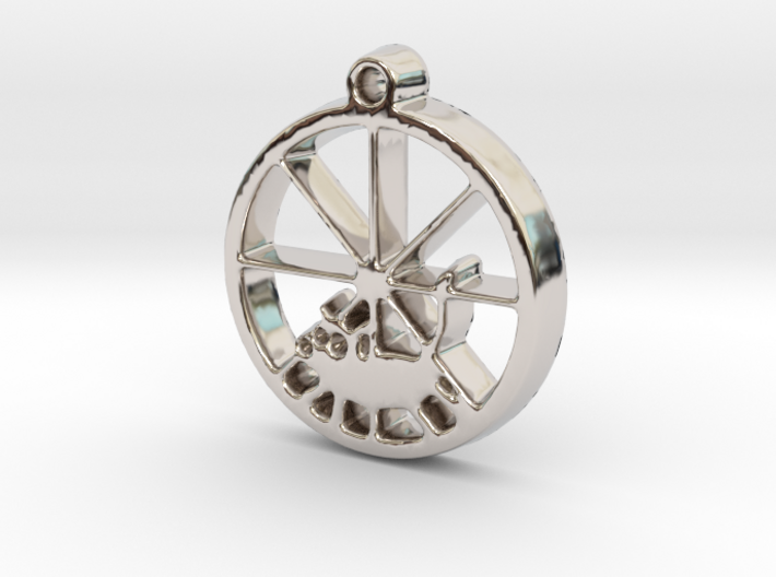 Gerbil Wheel Pendant 3d printed