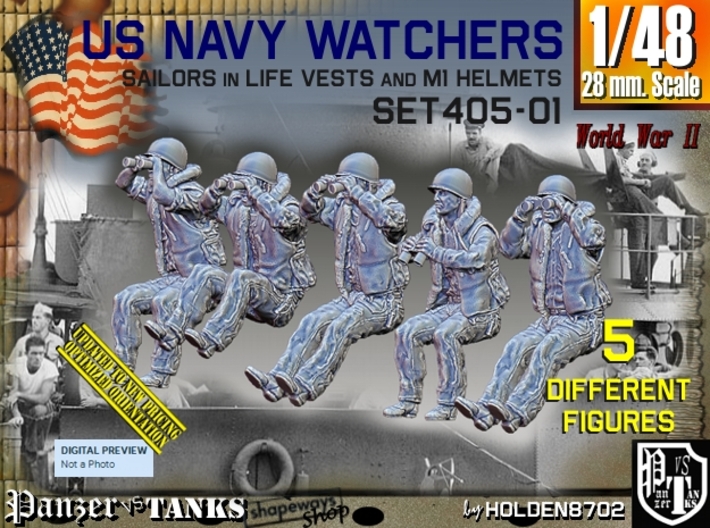 1/48 USN Watchers Set405-01 3d printed