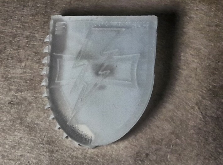 Left-handed Chainshield (Bolt and Level design) 3d printed 