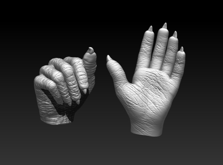Klaatu hands in 1:6 scale - UPDATED SIZE 3d printed 
