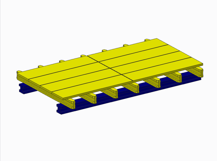 H0 1:87 Schalungstisch Set 2.0 x 4.0m 3d printed