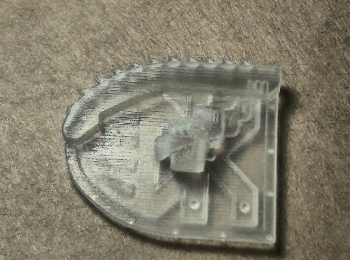 Right-handed Chainshield (Blood God design) 3d printed 