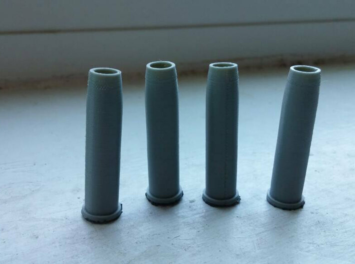 Airsoft WinGun Revolver Replacement Shell (x6) 3d printed 