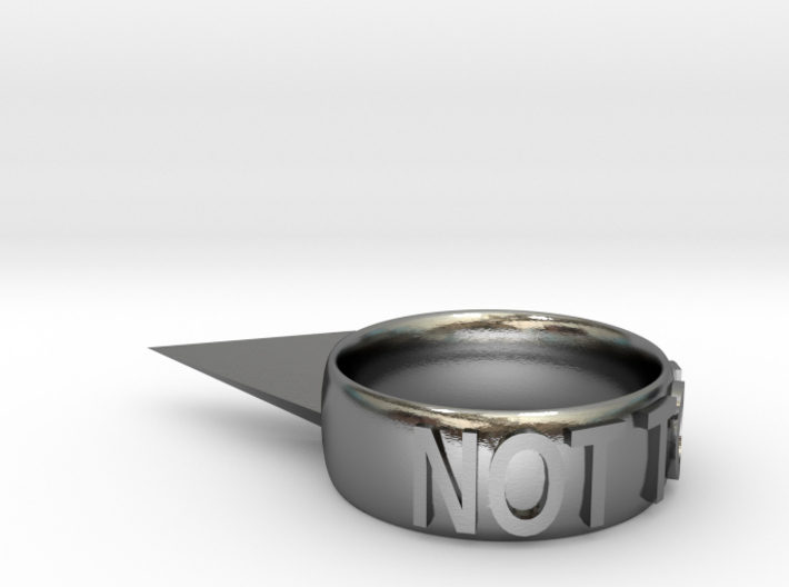 Not Today Ring 3d printed