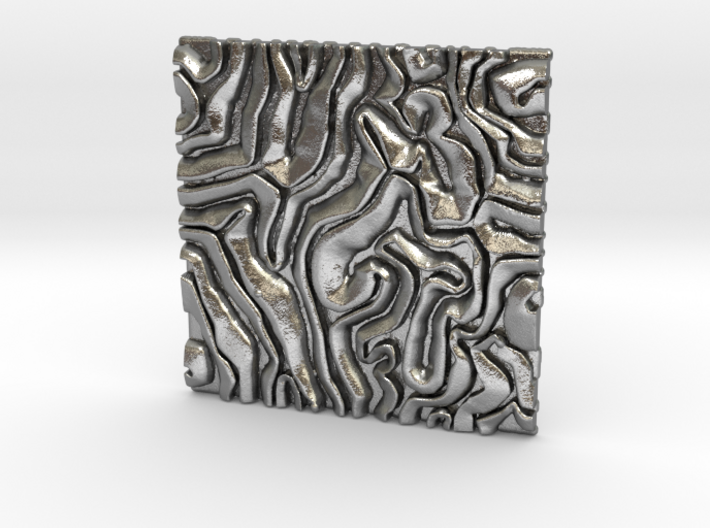 Coral pattern Seamless Decorative miniature tiles 3d printed