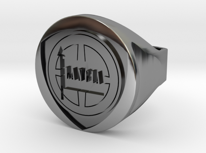 Lancia College Ring inverted 3d printed