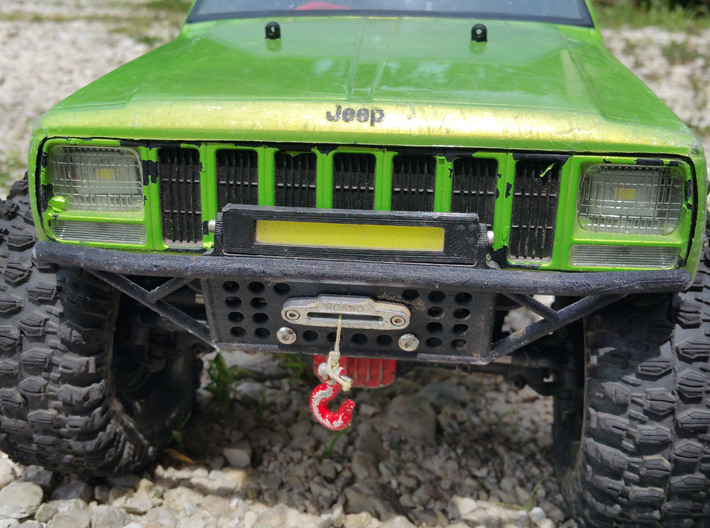 Front Tube Bumper With Fairlead Opening 3d printed 