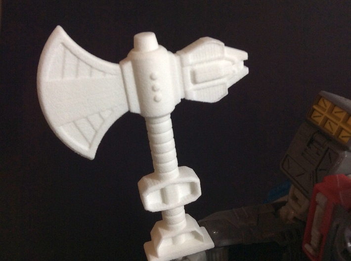 Transformers TR Broadside's VibroAxe 3d printed 