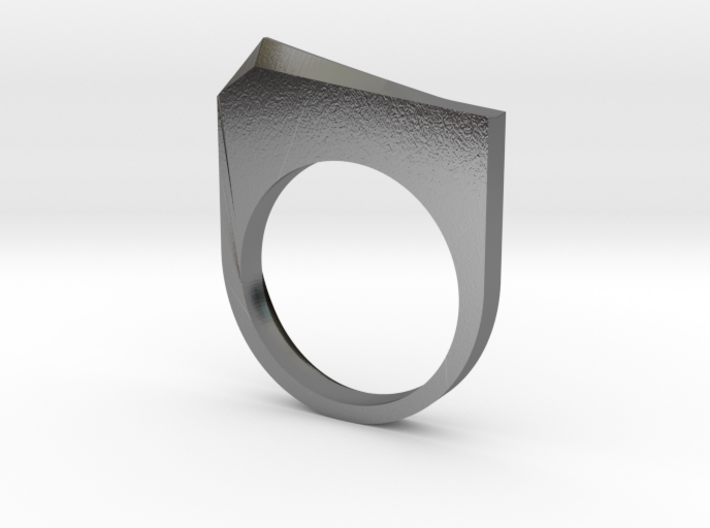 Faceted Pyramid Ring 3d printed