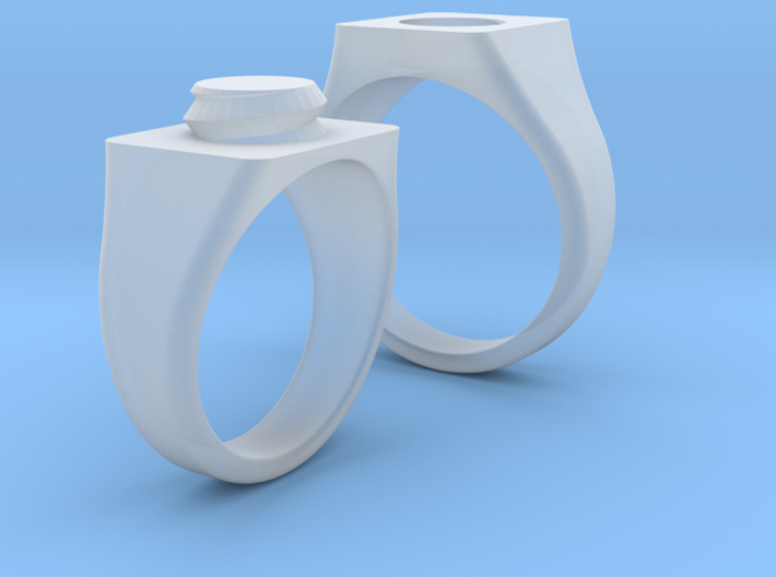 Twisted Sister Rings 3d printed Twisted Sister Rings (separated)