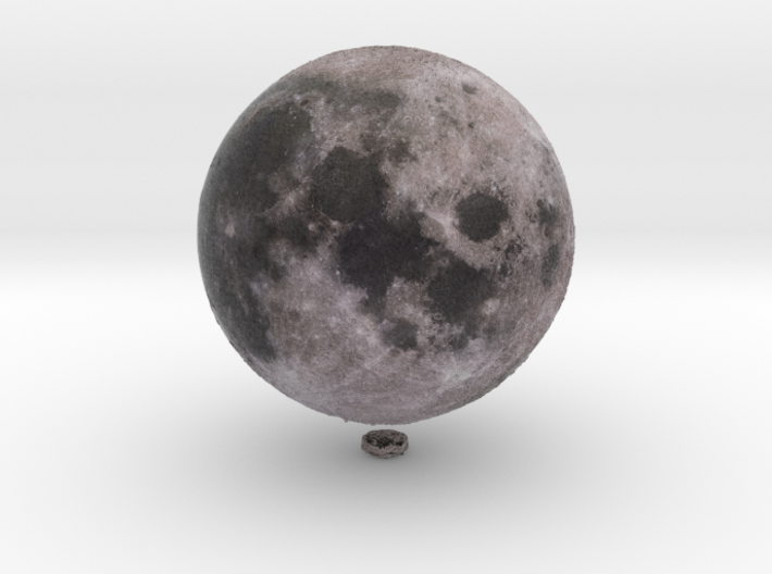 Moon /12&quot; Earth globe addon 3d printed