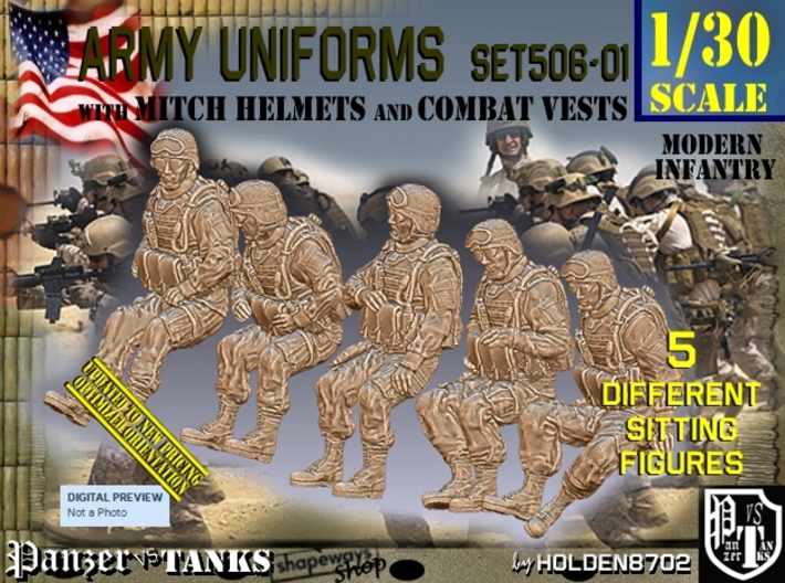 1/30 Mod-Unif Vest+Mitch Set506-01 3d printed