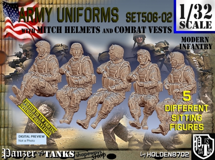 1/32 Mod-Unif Vest+Mitch Set506-02 3d printed