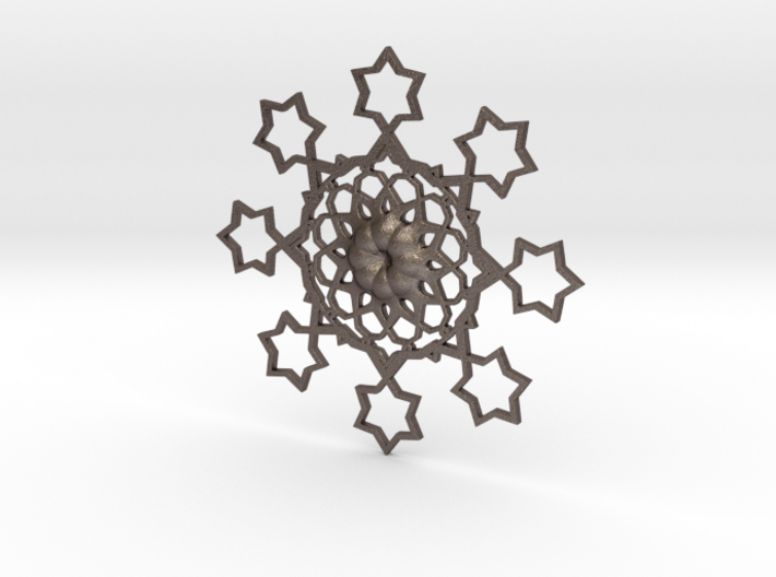 Starry Arabesque Pendant 3d printed