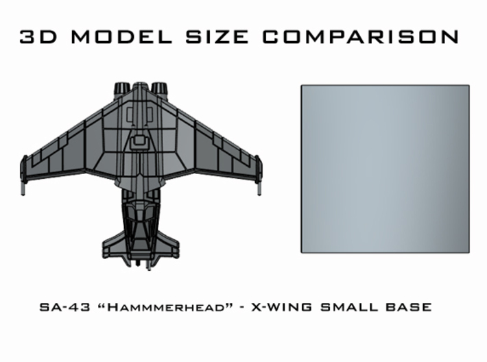 SA-43 Hammerhead: 1/270 scale 3d printed 