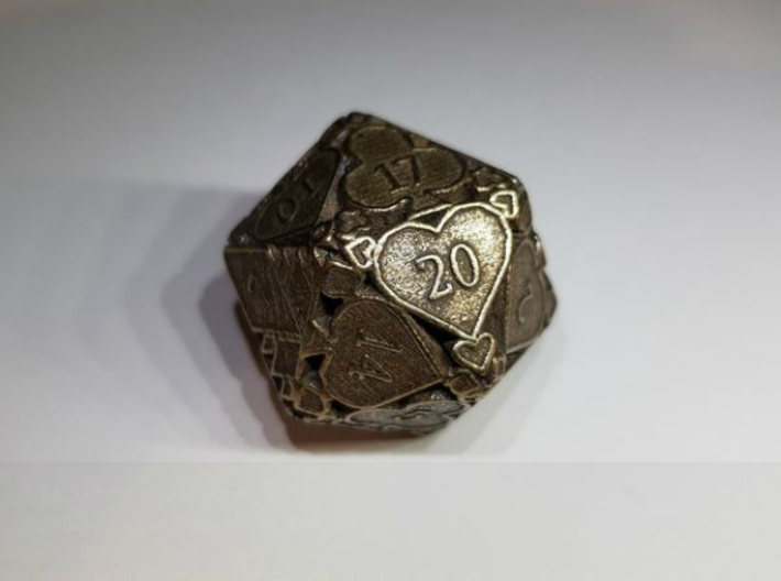 D20 Balanced - Cards (Metal) 3d printed Customer Image