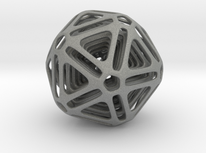 Nested Icosahedron 3d printed