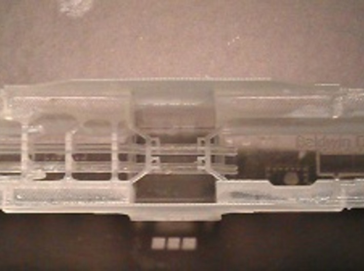 Baldwin DT6-6-2000 Shell Only N Scale 1:160 3d printed  Shell Underside (Before Cleaning)