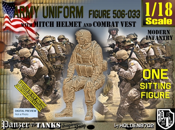 1/18 Mod-Unif Vest+Mitch 506-033 3d printed