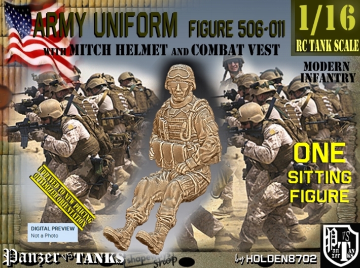 1/16 Mod-Unif Vest+Mitch 506-011 3d printed
