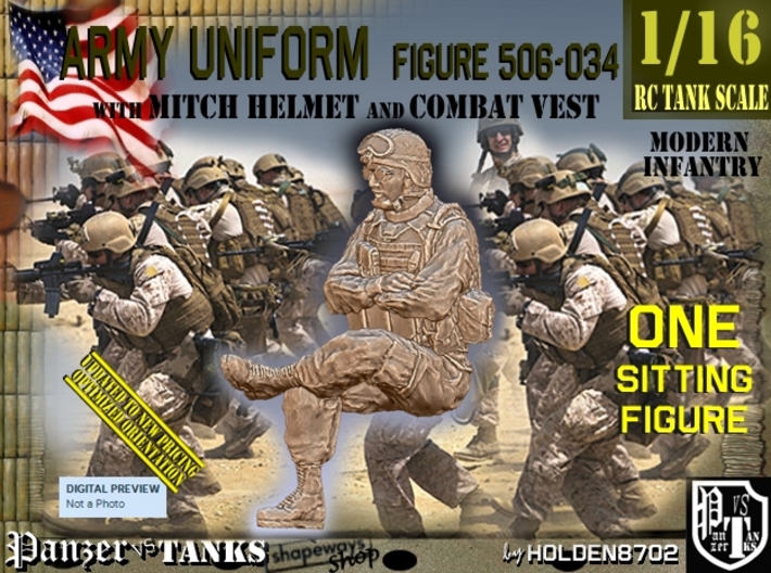 1/16 Mod-Unif Vest+Mitch 506-034 3d printed