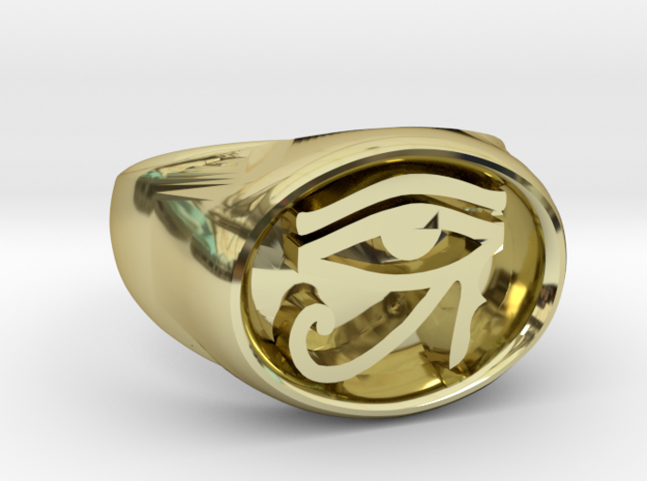 Eye of Dawn Men's Ring - Custom Signature Jewelry 3d printed