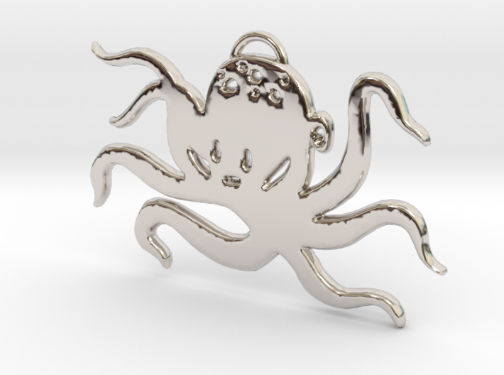 Octopus Pendant 3d printed