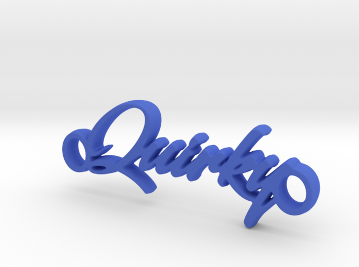 Quirky Pendant - Vivid Colors 3d printed