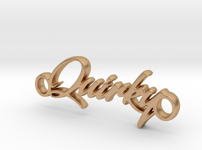 Quirky Pendant - Metal 3d printed