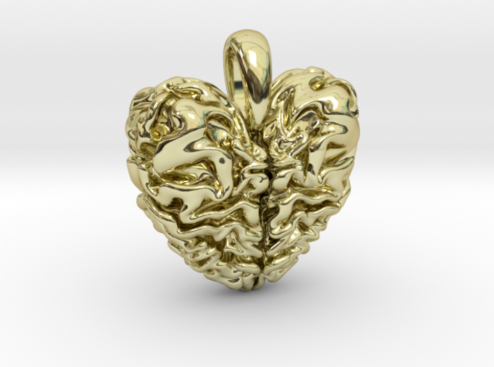 Dragon Heart Pendant 3d printed