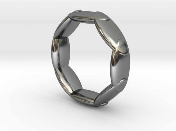 Octagonal Ring UK Size K (US Size 5) 3d printed