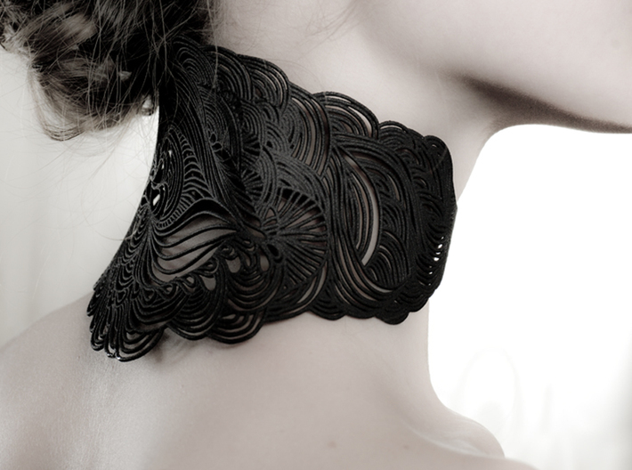 Wave Necklace 3d printed wave collar