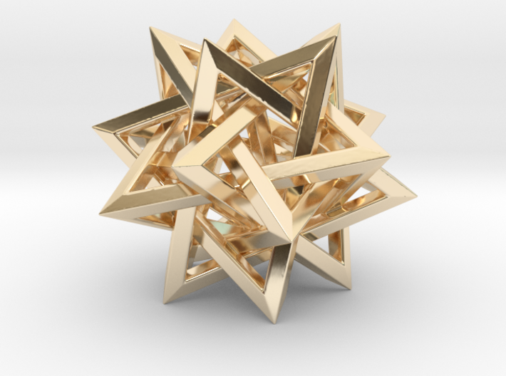 Five Tetrahedra 3d printed