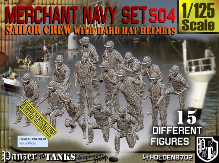 1/125 Merchant Navy Set504 3d printed