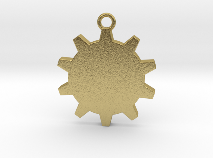 Time (Gear) Pendant 3d printed