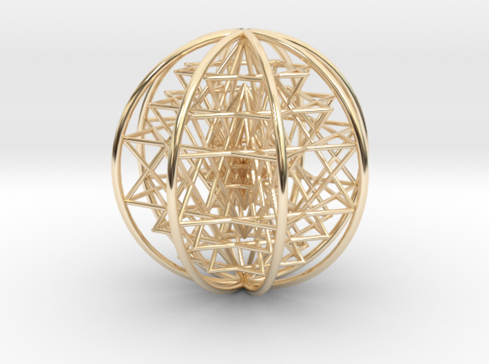 3D Sri Yantra 8 Sided Symmetrical 3&quot; 3d printed