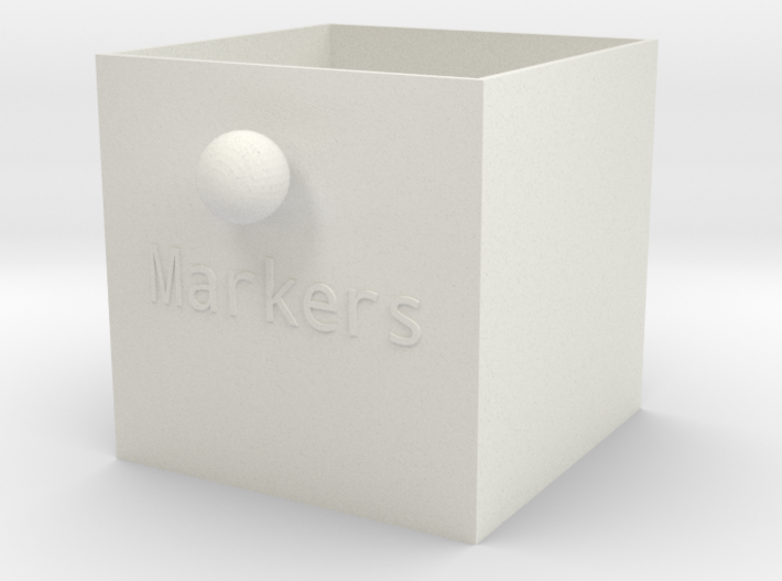 Marker Box - 5x5x5 3d printed