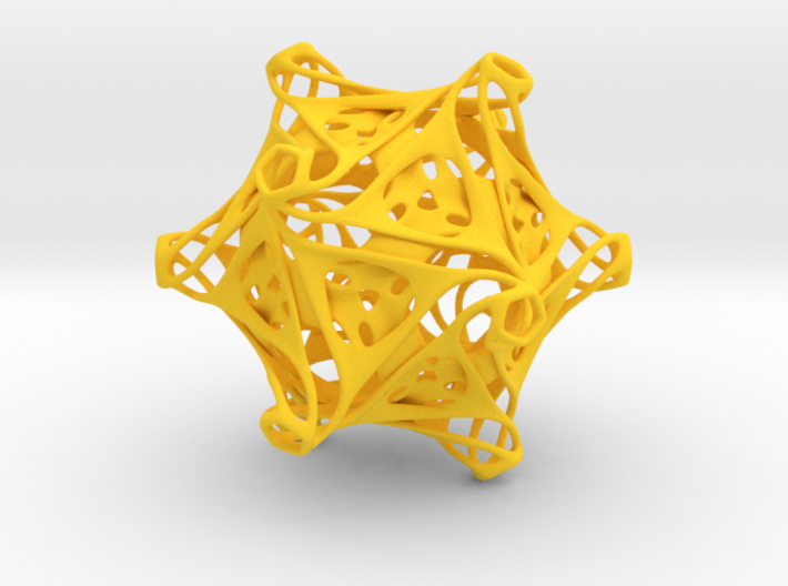 Icosahedron modified organic 3d printed