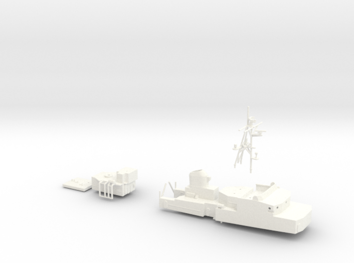 Najade, Superstructure (1:200, RC) 3d printed 
