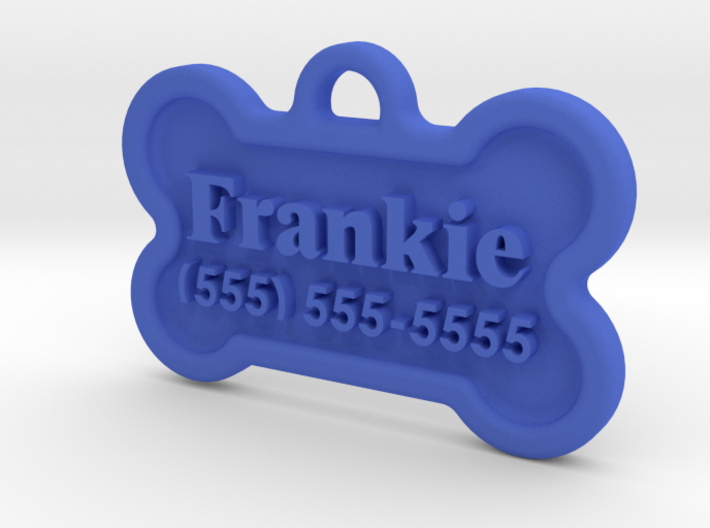 Dog Tag Frankie 3d printed