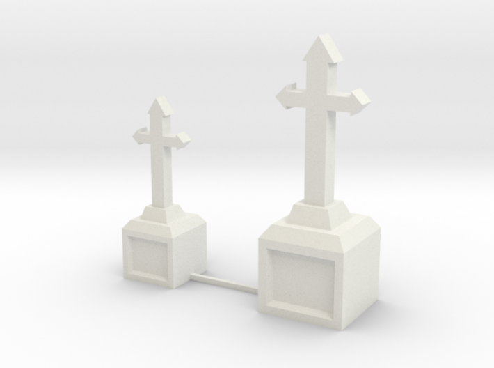 Tombstone Crosses 3d printed