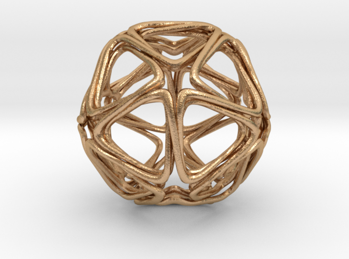 Icosahedron Looped  3d printed
