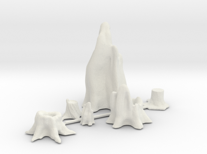 HO Scale Stumps 3d printed This is a render not a picture