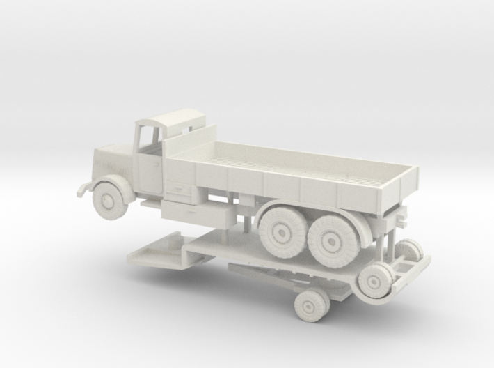1/144 Faun tank transport set 3d printed 