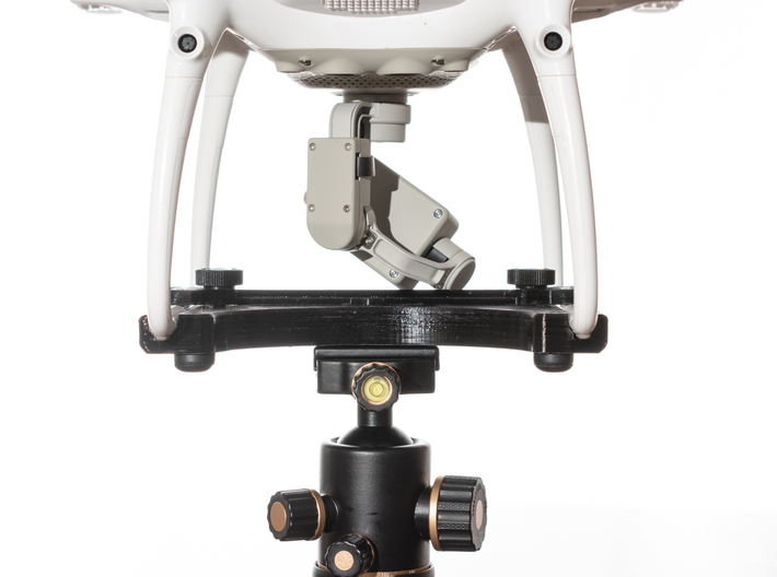 Tripod Mount Adapter for DJI Phantom 4 Drones 3d printed Phantom 4 Attached to a camera ball head with the VASTmicro mount.