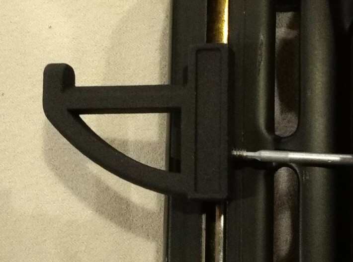 Rotated AUG charging handle 3d printed 