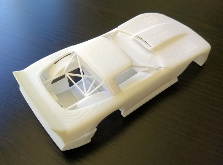 02-B5B 1988 SCCA Trans Am Corvette #88 3d printed Photo of the complete printed body and frame together