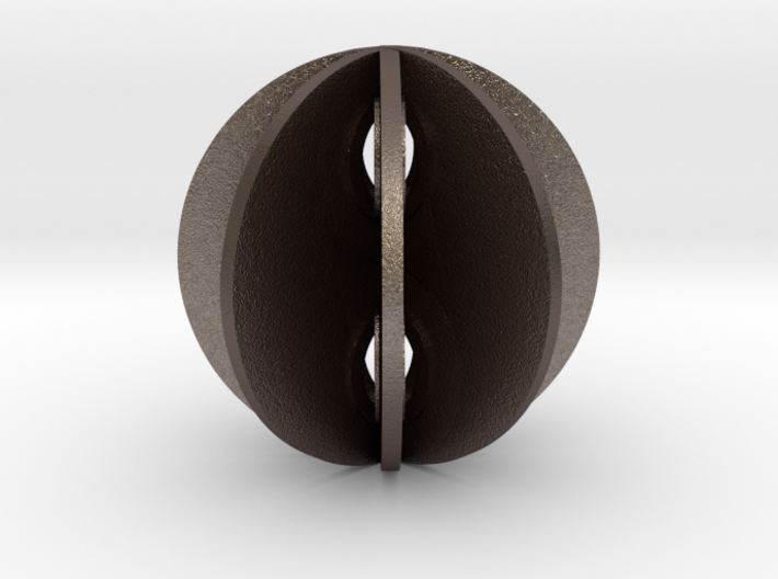 Yin yang sphere 3d printed