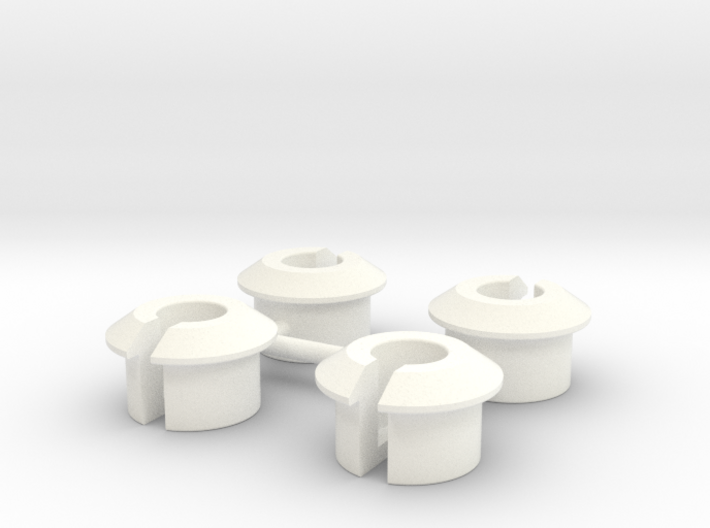 ASC6474 - White Shock Cups 3d printed